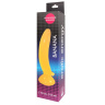 Фаллоимитатор на присоске Banana желтого цвета - 17,5 см. купить в секс шопе