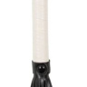 Многохвостовая чёрно-белая плеть - 39 см. купить в секс шопе