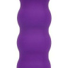 Фиолетовый силиконовый вибратор-елочка Cosmo - 15 см. купить в секс шопе