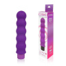 Фиолетовый силиконовый вибратор-елочка Cosmo - 15 см. купить в секс шопе