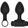 Черный анальный вибронабор USB-Rechargeable Anal Set купить в секс шопе