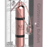 Золотистый мини-вибратор на цепочке Glittering Bullet - 9 см. купить в секс шопе
