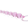 Розовая анальная цепочка First Time Love Beads купить в секс шопе