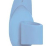 Голубой вибростимулятор с петелькой под палец - 8 см. купить в секс шопе
