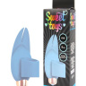Голубой вибростимулятор с петелькой под палец - 8 см. купить в секс шопе