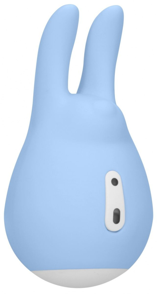 Голубой клиторальный стимулятор Love Bunny - 9,4 см. купить в секс шопе