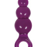 Средняя фиолетовая анальная пробка Jolie Ripples - 12 см. купить в секс шопе