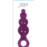 Средняя фиолетовая анальная пробка Jolie Ripples - 12 см. купить в секс шопе