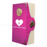 Розовый рельефный вибратор MAGIC TALES SECRET HEART - 21 см. купить в секс шопе