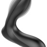 Черная анальная втулка с вибрацией и функцией расширения Inflatable Vibrating Prostate Plug купить в секс шопе