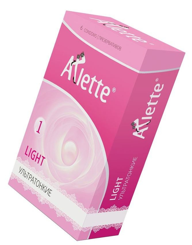 Ультратонкие презервативы Arlette Light - 6 шт. купить в секс шопе