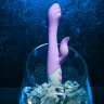 Сиреневый вибромассажер-кролик Pleasing Petal - 19,6 см. купить в секс шопе