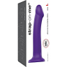 Фиолетовый фаллоимитатор-насадка Strap-On-Me Dildo Dual Density size L - 19 см. купить в секс шопе