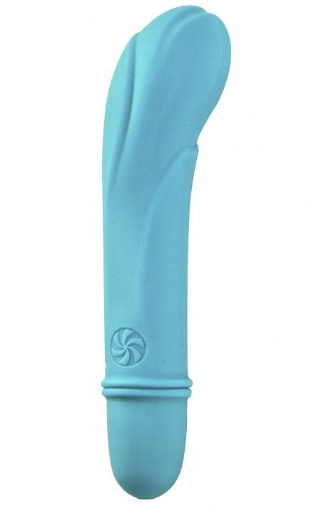 Голубой мини-вибратор Universe Secret Flower - 12,6 см. купить в секс шопе
