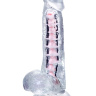 Прозрачный гибкий фаллоимитатор Paret - 18 см. купить в секс шопе
