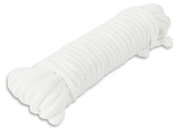 Белая веревка для связывания - 10 м. купить в секс шопе