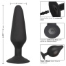 Черная расширяющаяся анальная пробка XL Silicone Inflatable Plug - 16 см. купить в секс шопе