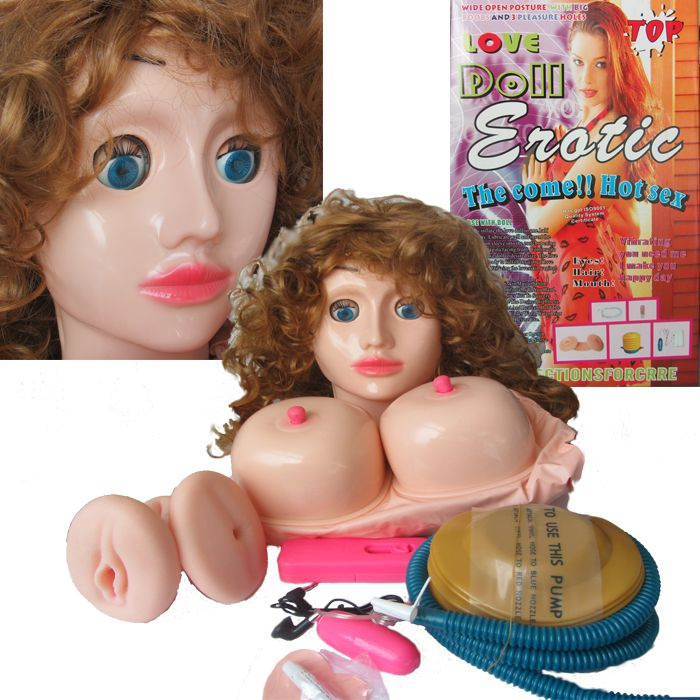 Надувная кукла с вибратором Erotic купить в секс шопе