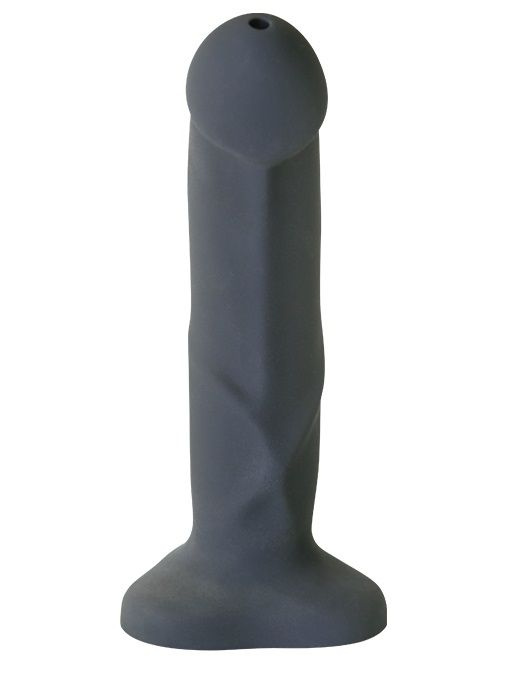Серый фаллоимитатор с функцией семяизвержения Pop Dildo - 17,9 см. купить в секс шопе