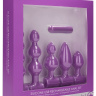 Фиолетовый анальный вибронабор USB-Rechargeable Anal Set купить в секс шопе