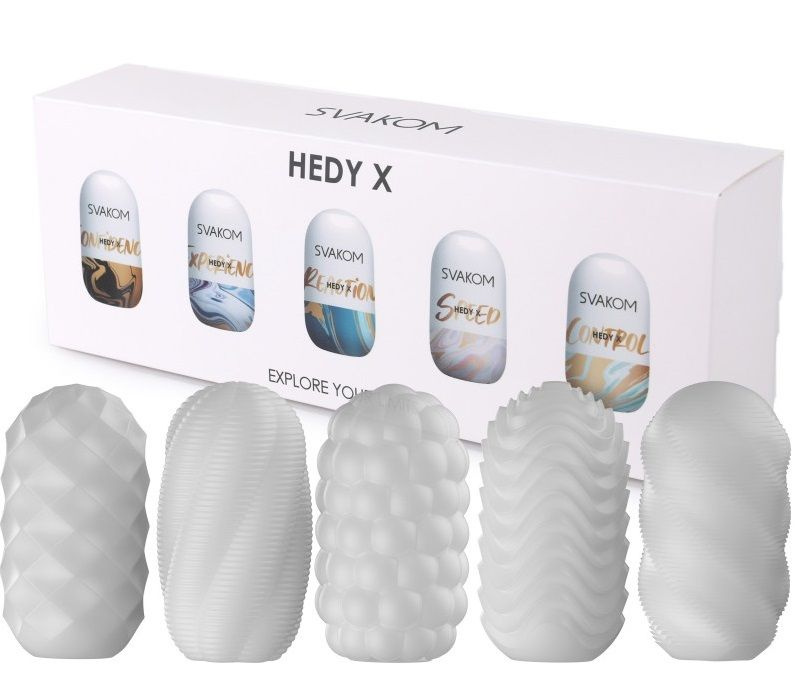 Набор из 5 мастурбаторов Hedy X5 Mixed купить в секс шопе