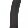 Черный анальный стимулятор 4.75” Ridged Probe - 12 см. купить в секс шопе