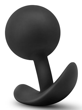 Черная анальная пробка Wearable Vibra Plug - 9,5 см. купить в секс шопе