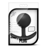 Черная анальная пробка Wearable Vibra Plug - 9,5 см. купить в секс шопе