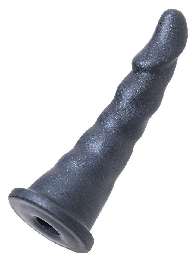 Черная насадка для страпона Axel - 17,5 см. купить в секс шопе