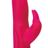Розовый силиконовый вибратор JUMPING BULLETS с 3 моторами - 22 см. купить в секс шопе