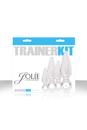 Набор из 4 прозрачных анальных пробок Jolie Trainer Kit купить в секс шопе