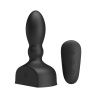 Черный анальный вибростимулятор Harriet с функцией расширения - 11,8 см. купить в секс шопе