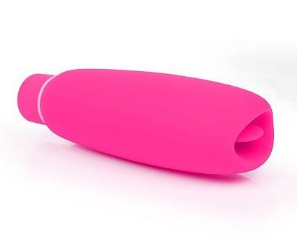 Ярко-розовый клиторальный вибромассажер MUA купить в секс шопе