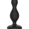 Чёрная анальная пробка с электростимуляцией E-Stimulation Vibrating Buttplug - 14 см. купить в секс шопе