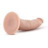 Телесный фаллоимитатор Dr. Skin 7 Inch Cock With Suction Cup - 19 см. купить в секс шопе