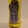 Золотистый вибратор с 24 видами вибрации и ротации - 21 см. купить в секс шопе