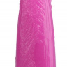 Розовая рельефная анальная втулка - 28 см. купить в секс шопе