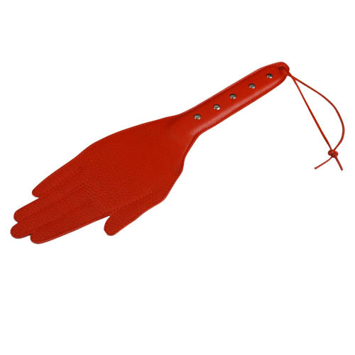 Красная хлопалка-ладошка - 35 см. купить в секс шопе
