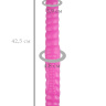 Розовый двусторонний спиралевидный фаллоимитатор - 42,5 см. купить в секс шопе