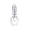 Прозрачное эрекционное кольцо с вибрацией DOUBLE O 8 CLEAR купить в секс шопе