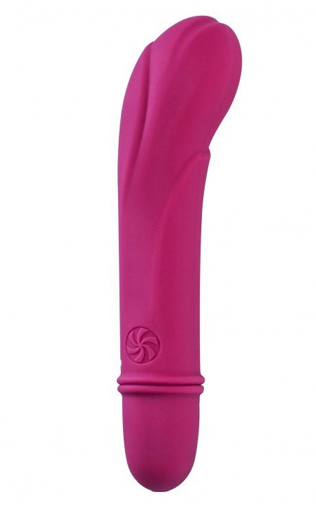 Розовый мини-вибратор Universe Secret Flower - 12,6 см. купить в секс шопе
