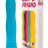 Голубой эргономичный вибратор Sexy Friend - 17,5 см. купить в секс шопе