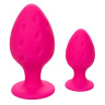 Набор из двух розовых анальных пробок Cheeky купить в секс шопе
