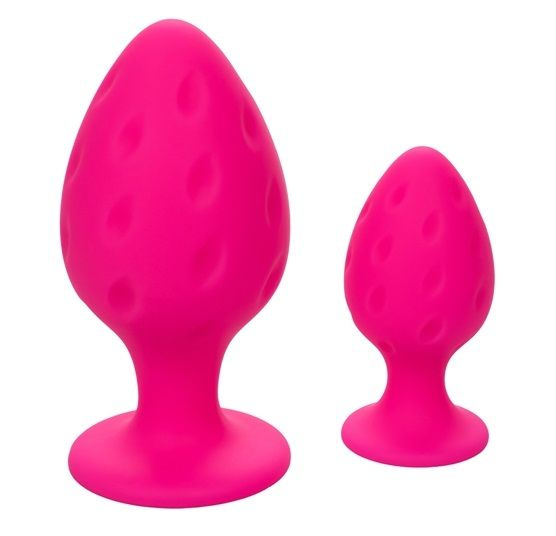 Набор из двух розовых анальных пробок Cheeky купить в секс шопе