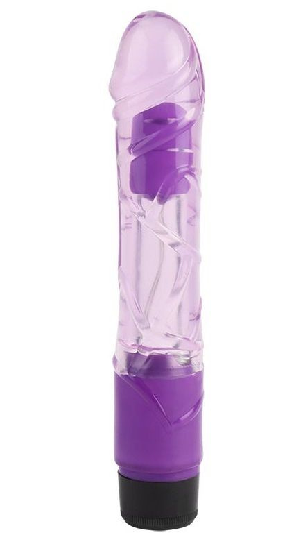 Сиреневый вибратор-реалистик 9 Inch Realistic Vibe - 22,5 см. купить в секс шопе