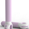 Розово-белый водонепроницаемый вибратор O-zone с гладкой поверхностью купить в секс шопе