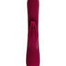 Бордовый вибратор-кролик Sangra - 20,5 см. купить в секс шопе