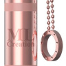 Розовый мини-вибратор на цепочке Glittering Bullet - 9 см. купить в секс шопе