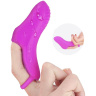 Фиолетовая перезаряжаемая насадка на палец с вибрацией OMG-RCT купить в секс шопе