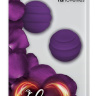 Фиолетовые стальные вагинальные шарики с силиконовым покрытием купить в секс шопе